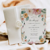 Faire-part de mariage floral à floraison douce