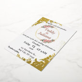 Faire-part de mariage floral à la végétation éléga (Rotation)