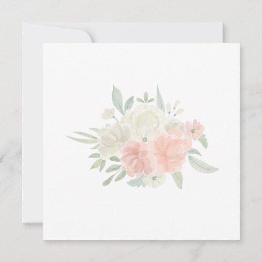 faire-part de mariage floral à ressort clair (Dos)