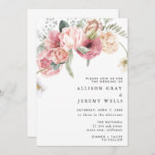 Faire-part de mariage floral | Annabeth (Devant / Derrière)