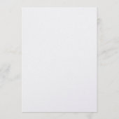 Faire-part de mariage floral aquarelle (Dos)