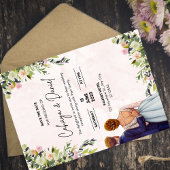 Faire-part de mariage floral | Aquarelle élégante