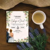Faire-part de mariage floral | Aquarelle élégante