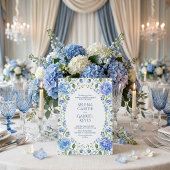 Faire-part de mariage floral aquarelle Hydrangea B