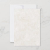 Faire-part de mariage floral aquarelle rose lueur (Dos)