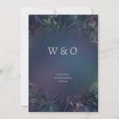 Faire-part de mariage floral Aurora (Dos)