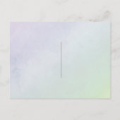 Faire-part de mariage floral aux hortensias (Dos)