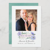 Faire-part de mariage floral aux pivoines pastel (Devant / Derrière)