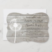 Faire-part de mariage Floral Barn Board (Devant)