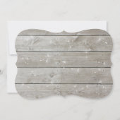 Faire-part de mariage Floral Barn Board (Dos)