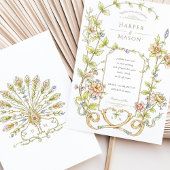 Faire-part de mariage Floral baroque
