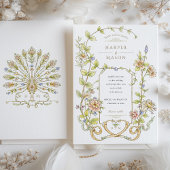 Faire-part de mariage Floral baroque