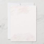 Faire-part de mariage floral blanc (Dos)