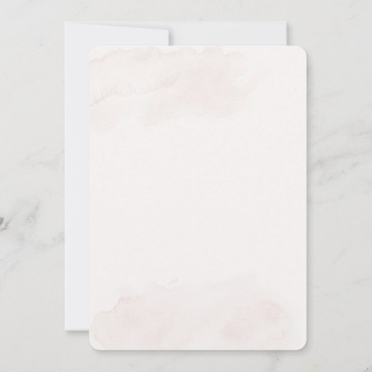 Faire-part de mariage floral blanc (Dos)