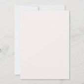 Faire-part de mariage floral blanc et vert (Dos)