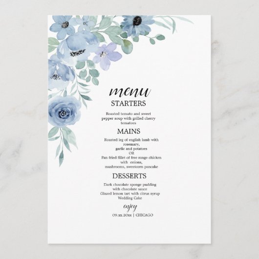 Faire-part de mariage floral Boho Blush (Devant)