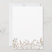 Faire-part de mariage floral Boho Chic (Dos)