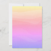 Faire-part de mariage Floral Boho coloré (Dos)