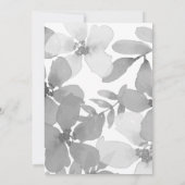 Faire-part de mariage floral boho élégant (Dos)
