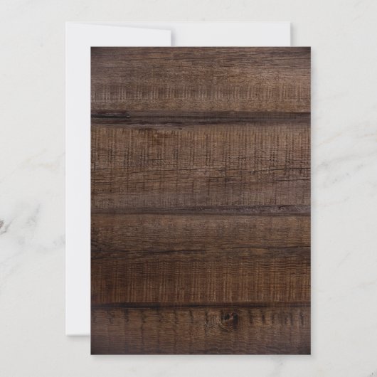 Faire-part de mariage Floral Boho Rustique (Dos)