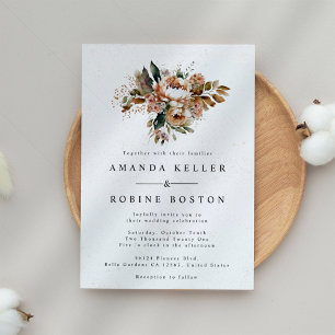 Faire-part de mariage Floral Boho Rustique