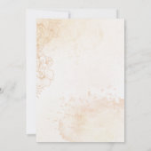 Faire-part de mariage Floral Boho Rustique (Dos)