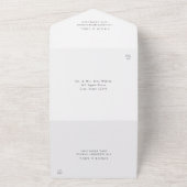 Faire-Part de Mariage Floral Boho Tout En Un (Dehors)