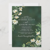 Faire-part de mariage floral botanique unique (Devant)