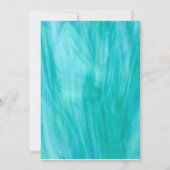 Faire-part de mariage floral brillant (Dos)