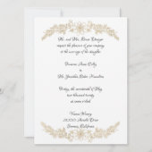 Faire-part de mariage Floral Chic Gold Foil (Devant)