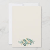 Faire-part de mariage floral clair (Dos)