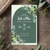 Faire-part de mariage floral classique