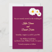 Faire-part de mariage floral Cranberry (Devant)