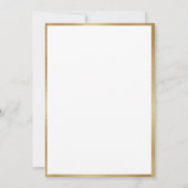 Faire-part de mariage Floral Daisy Wreath Gold (Dos)