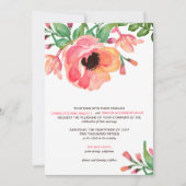 Faire-part de mariage FLORAL d'AQUARELLE MODERNE (Devant)