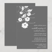 Faire-part de mariage floral de Flourish (Devant / Derrière)