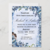 Faire-part de mariage floral de luxe (Devant)