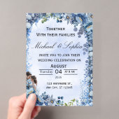 Faire-part de mariage floral de luxe (In situ (ordinateur de poche))