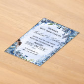 Faire-part de mariage floral de luxe (Poser)