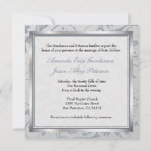 Faire-part de mariage floral de monogramme (Dos)