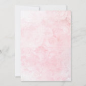 Faire-part de mariage floral de style rococo roman (Dos)