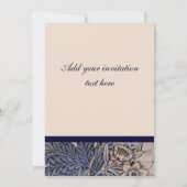 Faire-part de mariage Floral de William Morris (Dos)