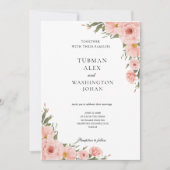 Faire-part de mariage floral d'Eucalyptus (Devant)