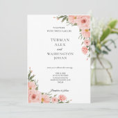 Faire-part de mariage floral d'Eucalyptus (Debout devant)