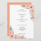 Faire-part de mariage floral d'Eucalyptus (Devant / Derrière)