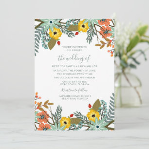 Faire-part de mariage Floral du jardin
