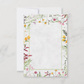 Faire-part de mariage floral du jardin à budget vi (Devant)