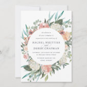 Faire-part de mariage floral du milieu de l'été (Devant)