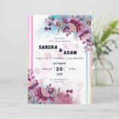 Faire-part de mariage floral | Editab de jardin ro (Debout devant)