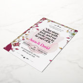 Faire-part de mariage floral élégant (Rotation)